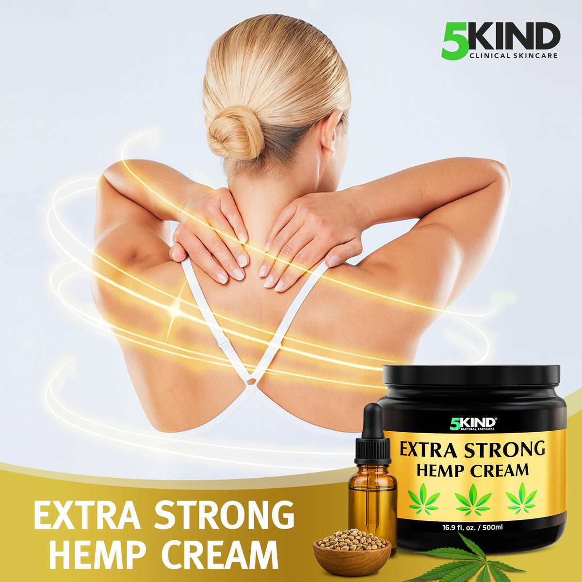 5Kind Extra Strong Hemp Cream 100ml - Hemp and Arnica Cream