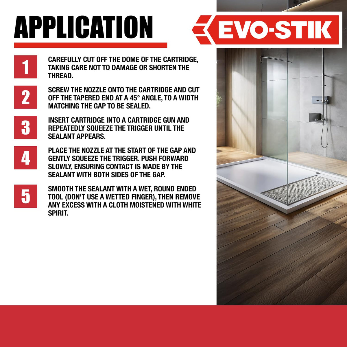 EVO-STIK Multipurpose Silicone Sealant Clear - Waterproof - Mould Resistant