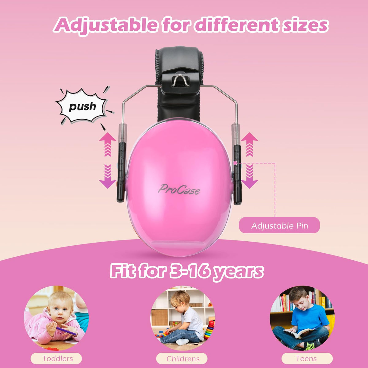 ProCase Ear Defenders for Children/Toddlers 3-16 Years SNR 27dB -Blue