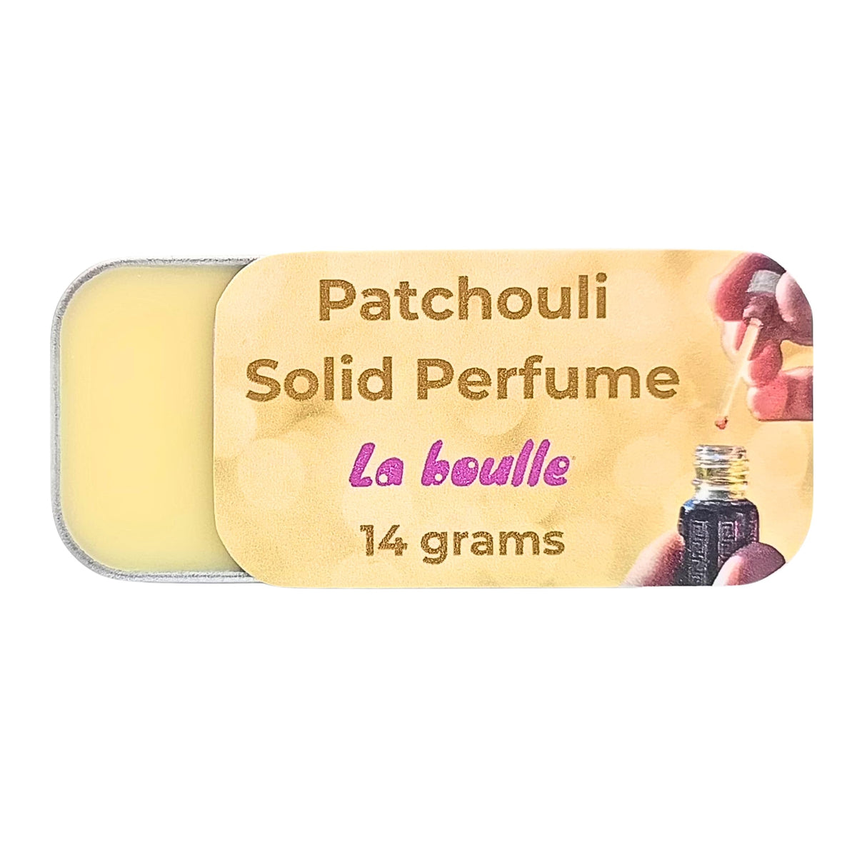 Sandalwood Solid Natural Perfume Balm. For sensitive skin. Handmade in UK.