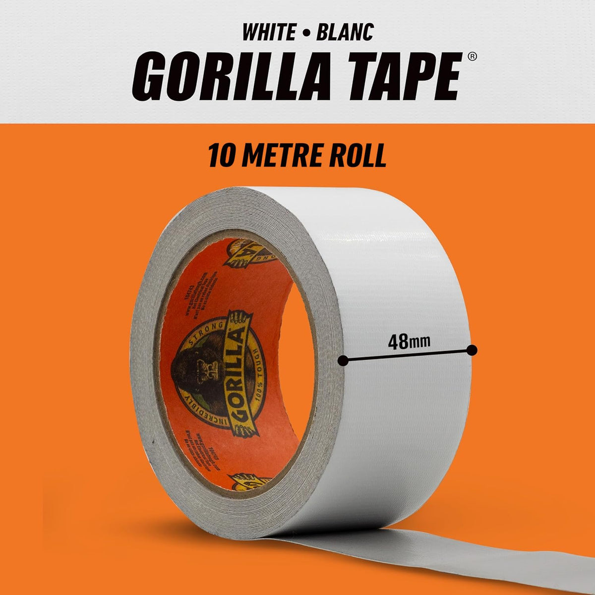Gorilla GOR3049001 Tape Duct Tape Black 48mm x 11m
