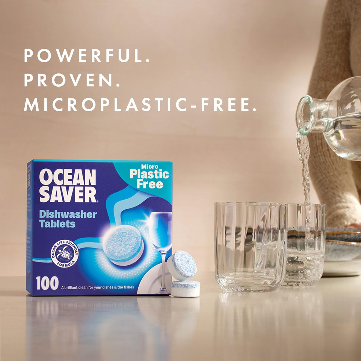 OceanSaver Eco-Friendly Dishwasher Tablets, Pack of 30 | 3-in-1