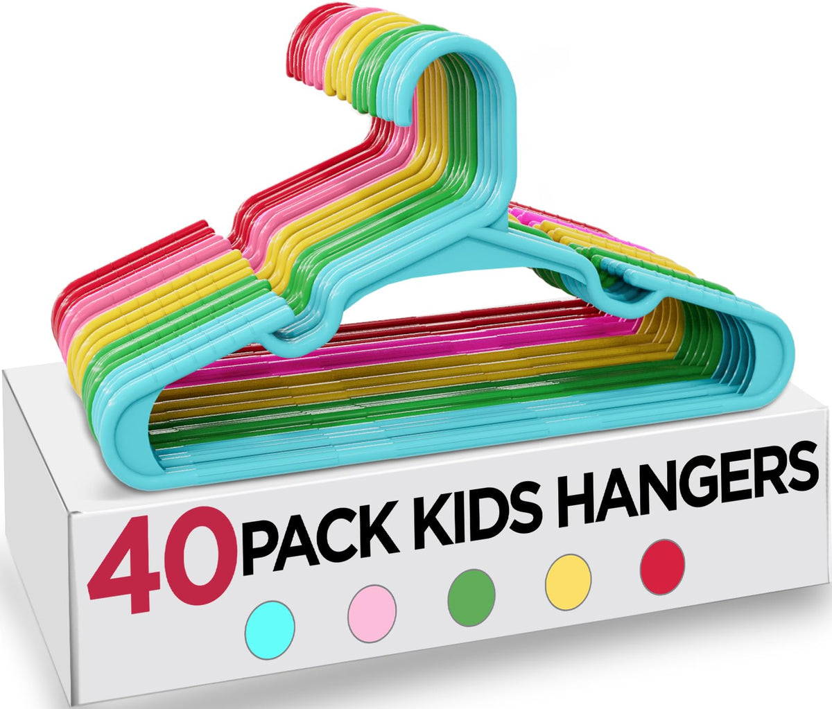 Utopia Home 20pcs Kids Hangers - 28cm Plastic Baby Hangers for Closet - Kids Hanger for Clothes and Baby Hanger for Closet - for Daily Standard Use (Grey)