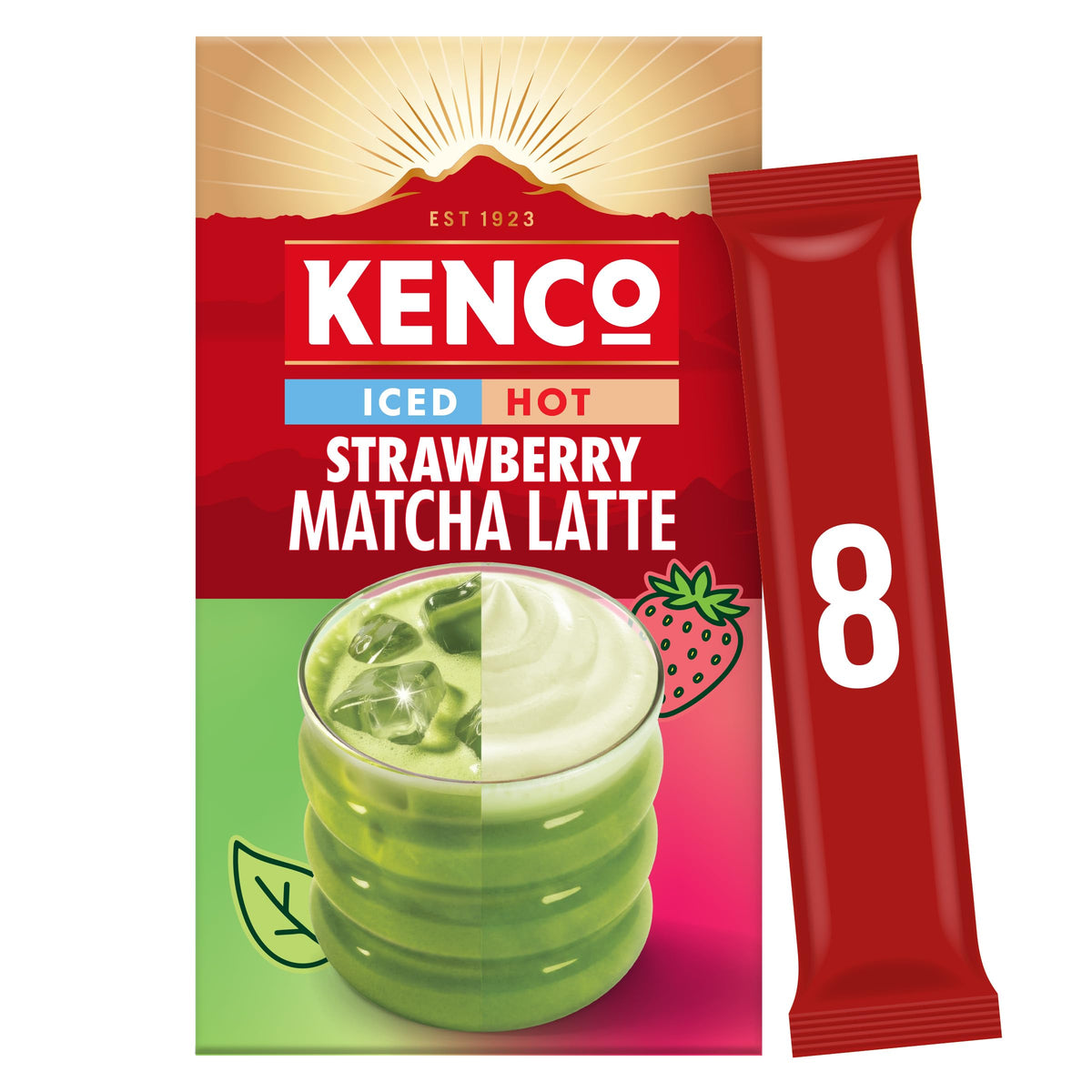Kenco Iced Hot Salted Caramel Latte Sachets x8 (Pack of 5, Total 40 Sachets)