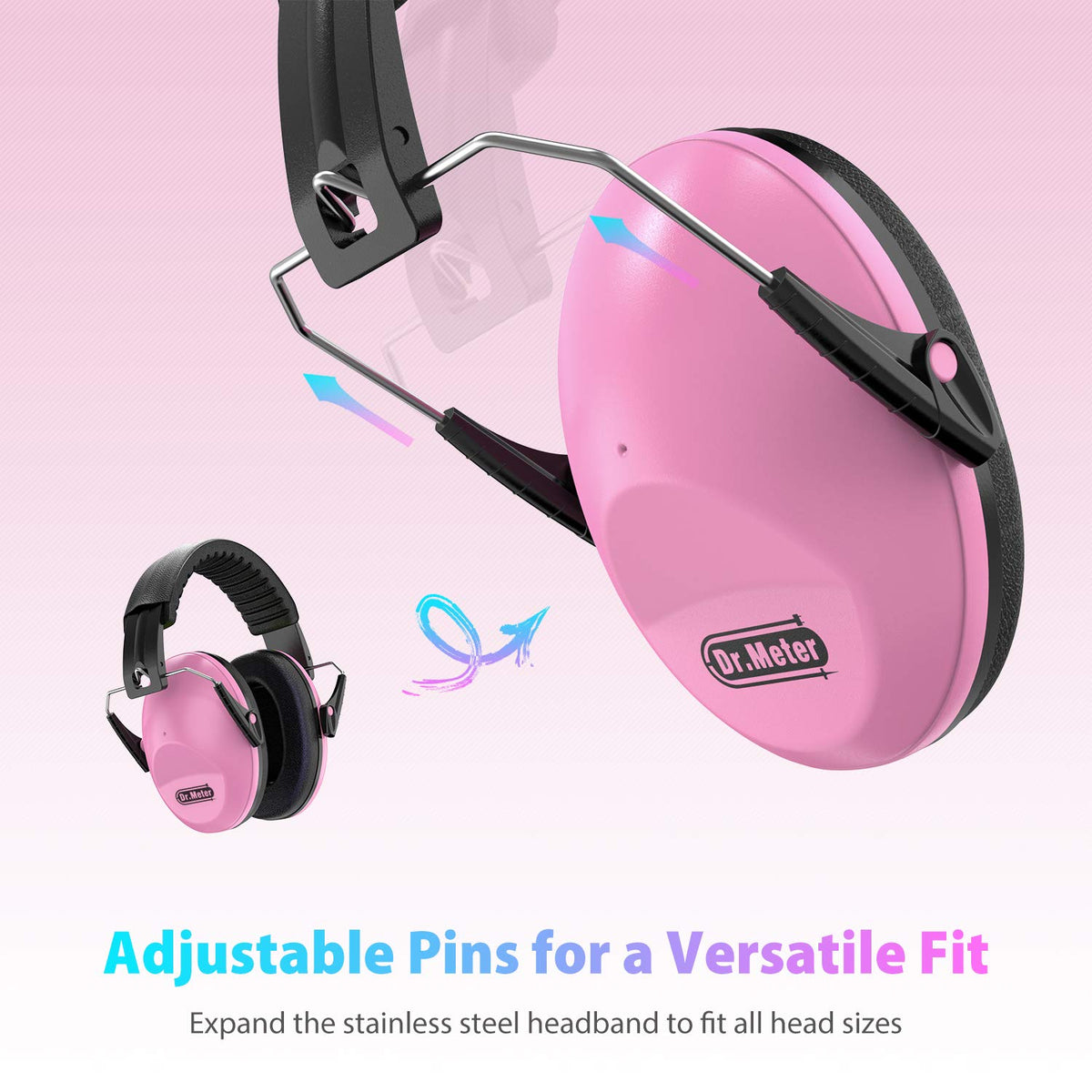 Dr.meter Ear Defenders Children SNR 27.4dB for Autism, Sensory Needs
