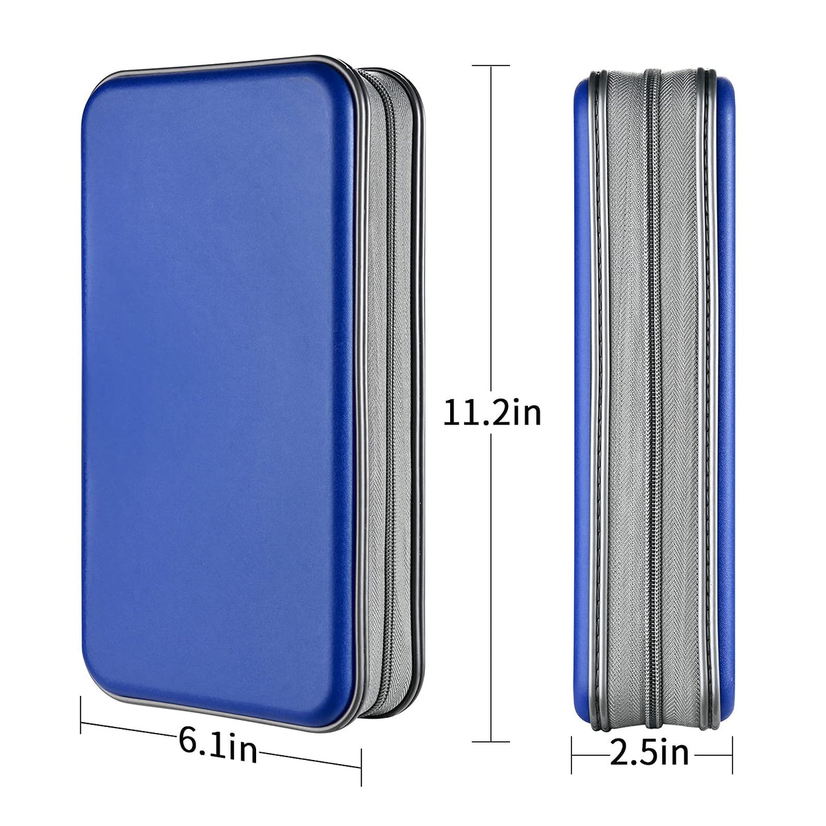 LIOVODE DVD Case, 96 Capacity CD Case Holder Organizer Disc Wallet for Car