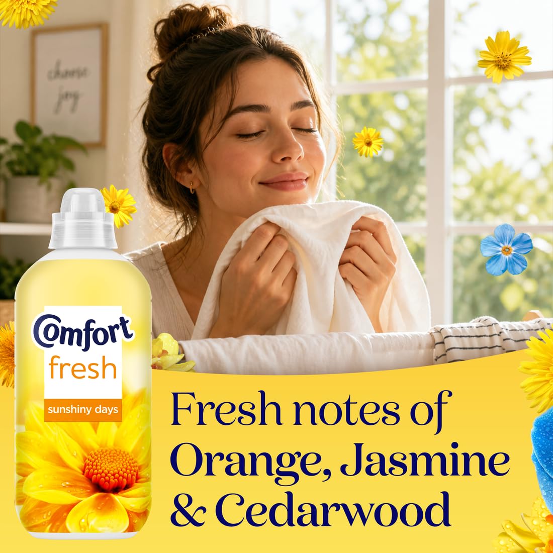 Comfort Perfume Creations Passion Bloom Fabric Conditioner Motion-Activated Fragrance Technology 100 Days of Freshness 30 washes (900 ml)
