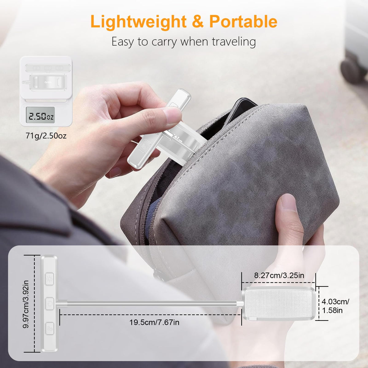 Gritin 19 LED Rechargeable Book Light for Reading in Bed - Memory Function