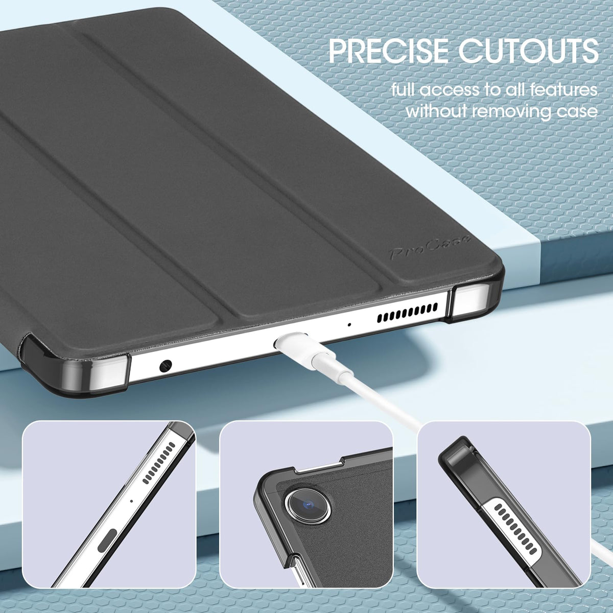 ProCase Slim Case for Galaxy Tab A11 8.7" (2025) / A9 (2023) 8.7", Navy