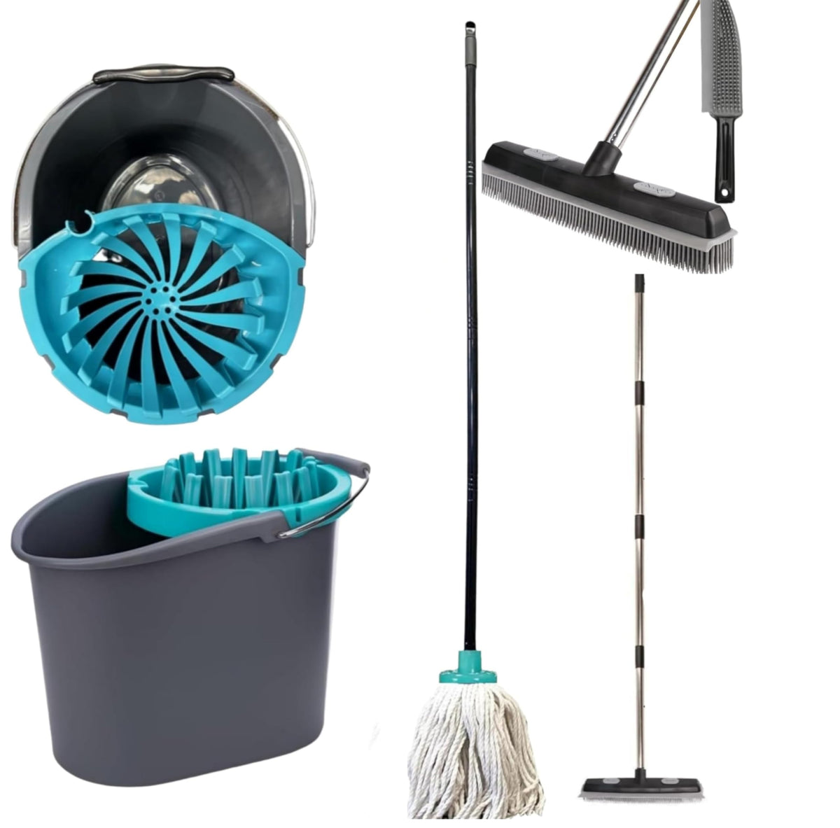 MOP AND BUCKET (3 HEADS ONLY)