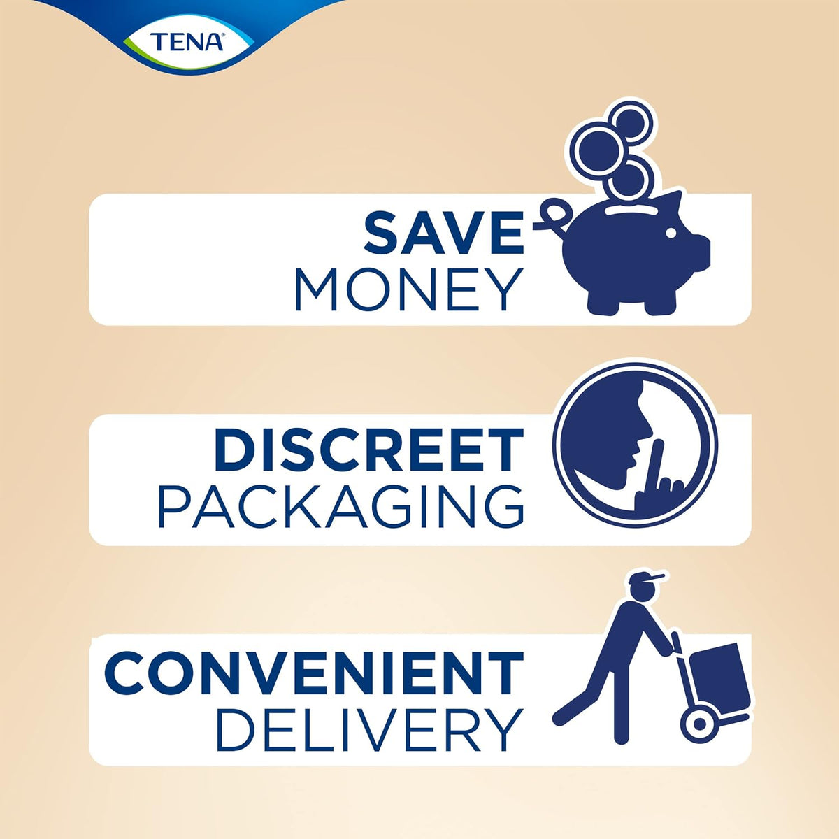 TENA Lights Long Liner, 120 Incontinence Liners (20 x 6 Packs)