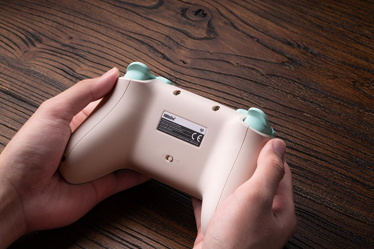8Bitdo Ultimate 2C Wireless Controller for Windows PC and Android, with 1000Hz Polling Rate, Hall Effect Joysticks and Hall Triggers, and Remappable L4/R4 Bumpers (Peach)