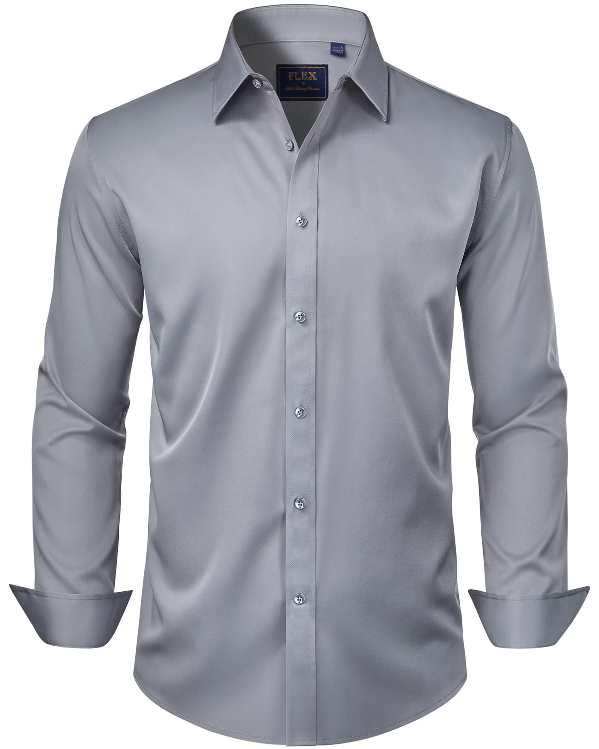 J.VER Men's Long Sleeve Stretch Dress Shirt Non Iron Casual Business Formal Shirts S-6XL