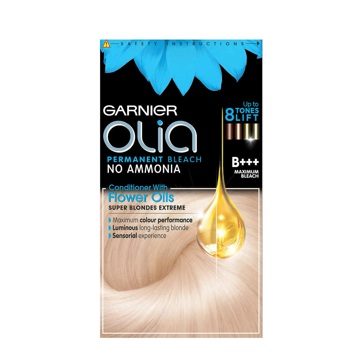 Garnier Olia Luminous Long-Lasting Permanent Hair Colour, 5.0 Brown