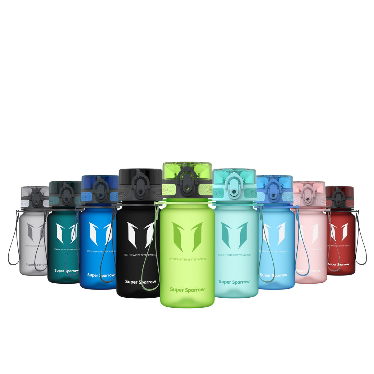 Sparrow Water Bottle 500ml/750ml/1L BPA-Free Tritan Drinks Bottle One-Click