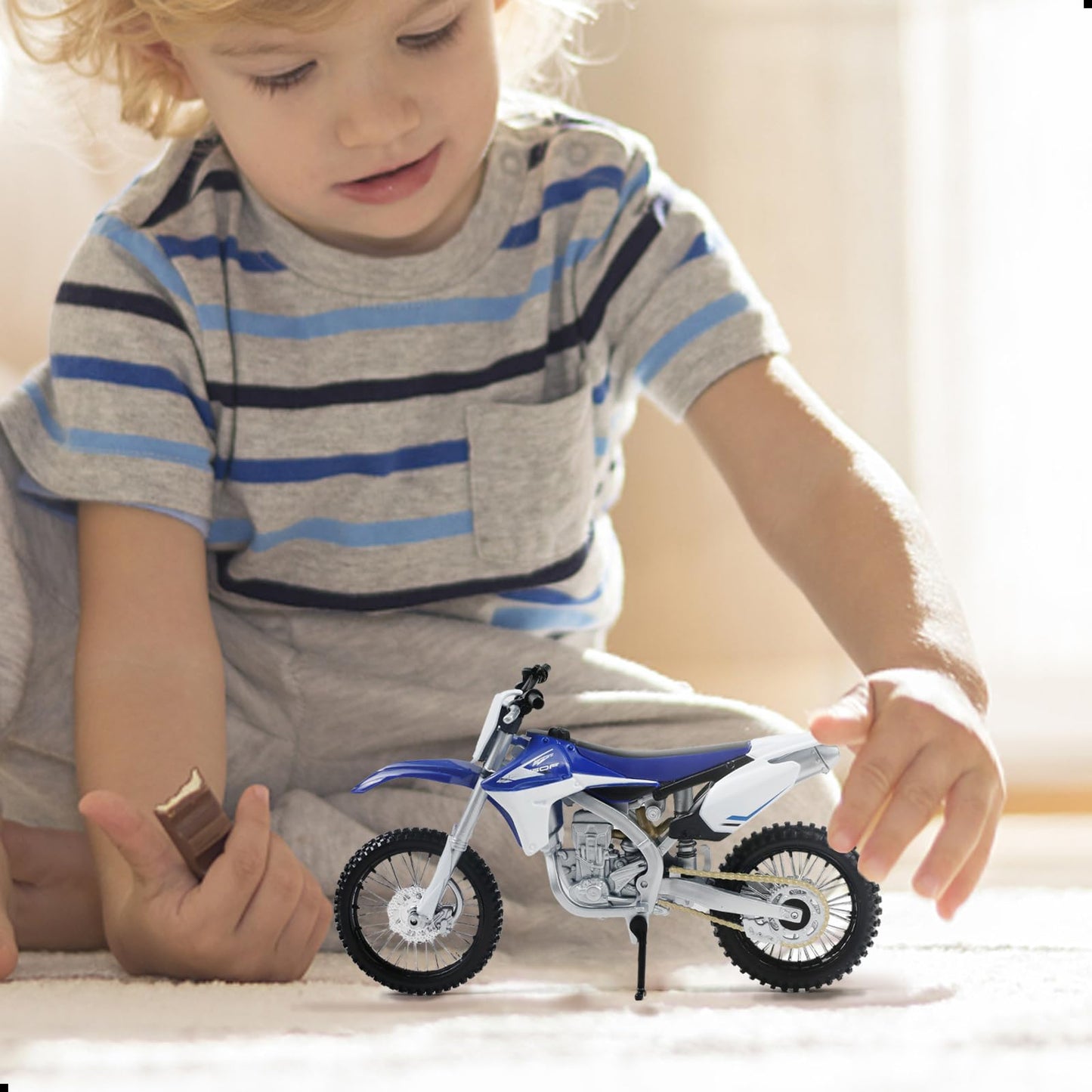 1:12 Scale Dirt Bike compatible for Kawasaki KX450F Motorcycle Model Mini Supercross Motorcross Moto Model Collection or Gift for Adult Kid Boy (Green)