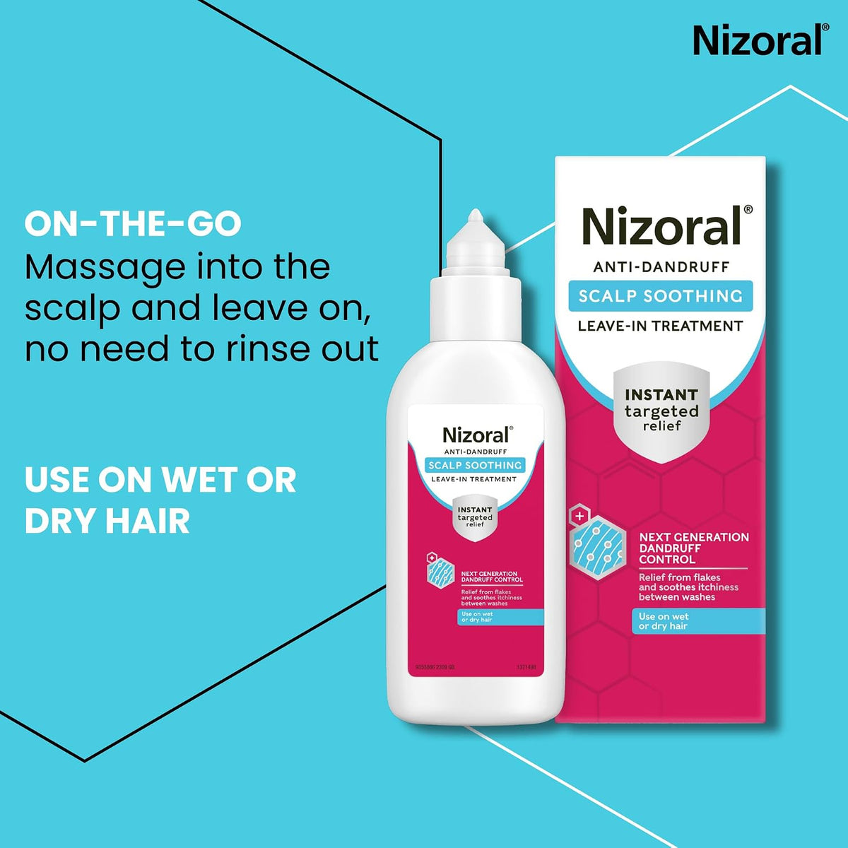 Nizoral Scalp Soothing Leave-In Treatment for Dry Itchy Scalp, 100ml