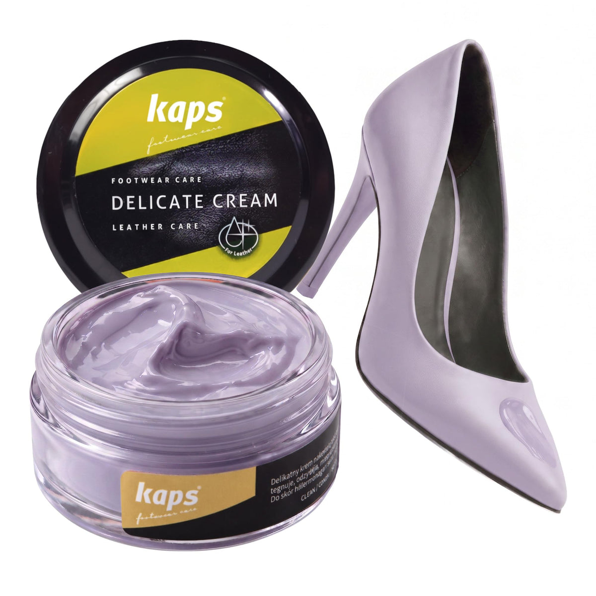 Leather Shoe Cream Polish & Conditioner, Kaps 50ml