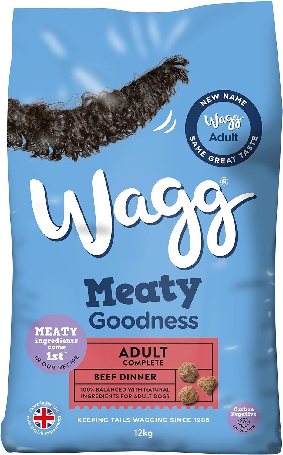 Wagg Meaty Goodness Complete Dry Adult Dog Food Beef 12kg