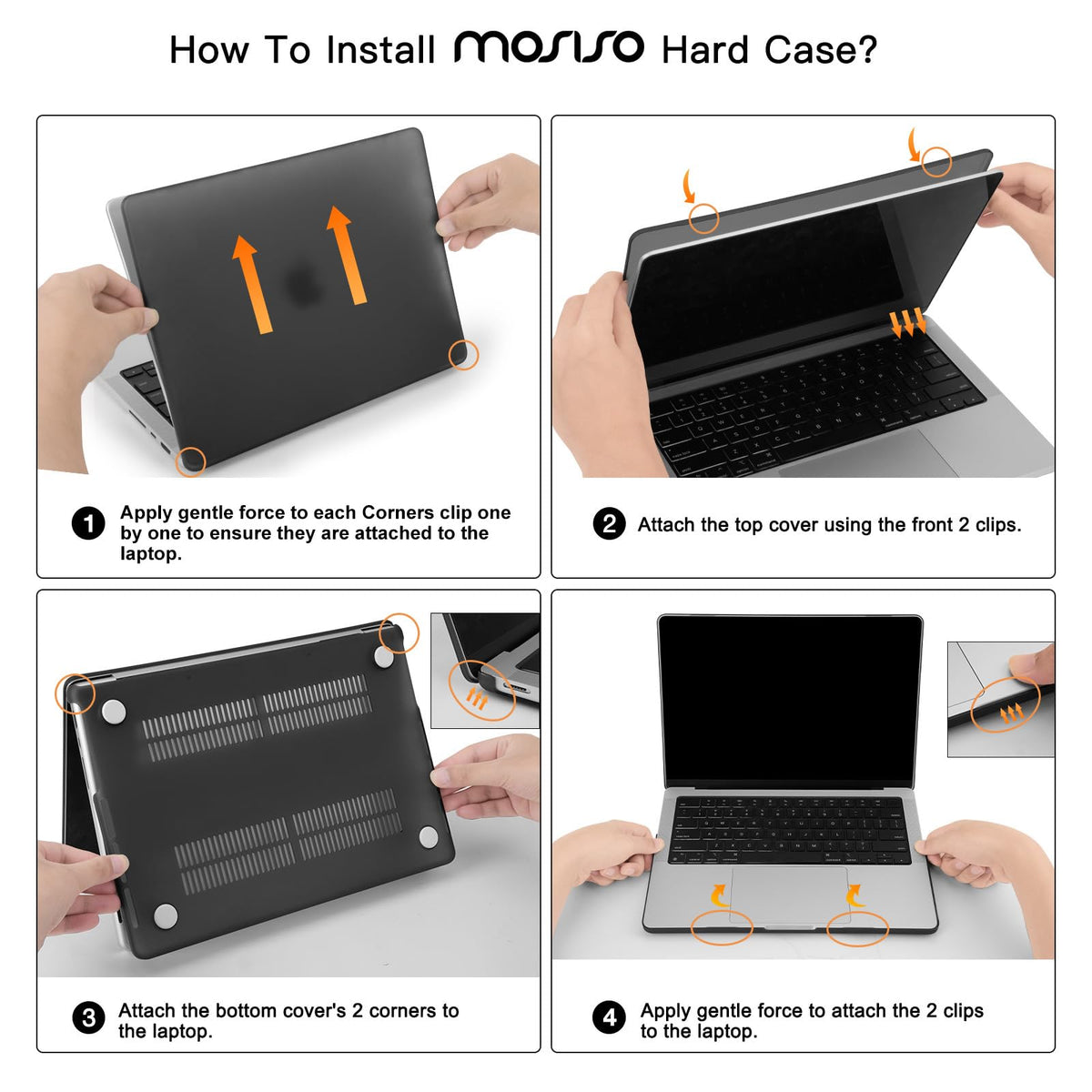 MOSISO Compatible with MacBook Air 13 inch Case M5-M2, Crystal Clear