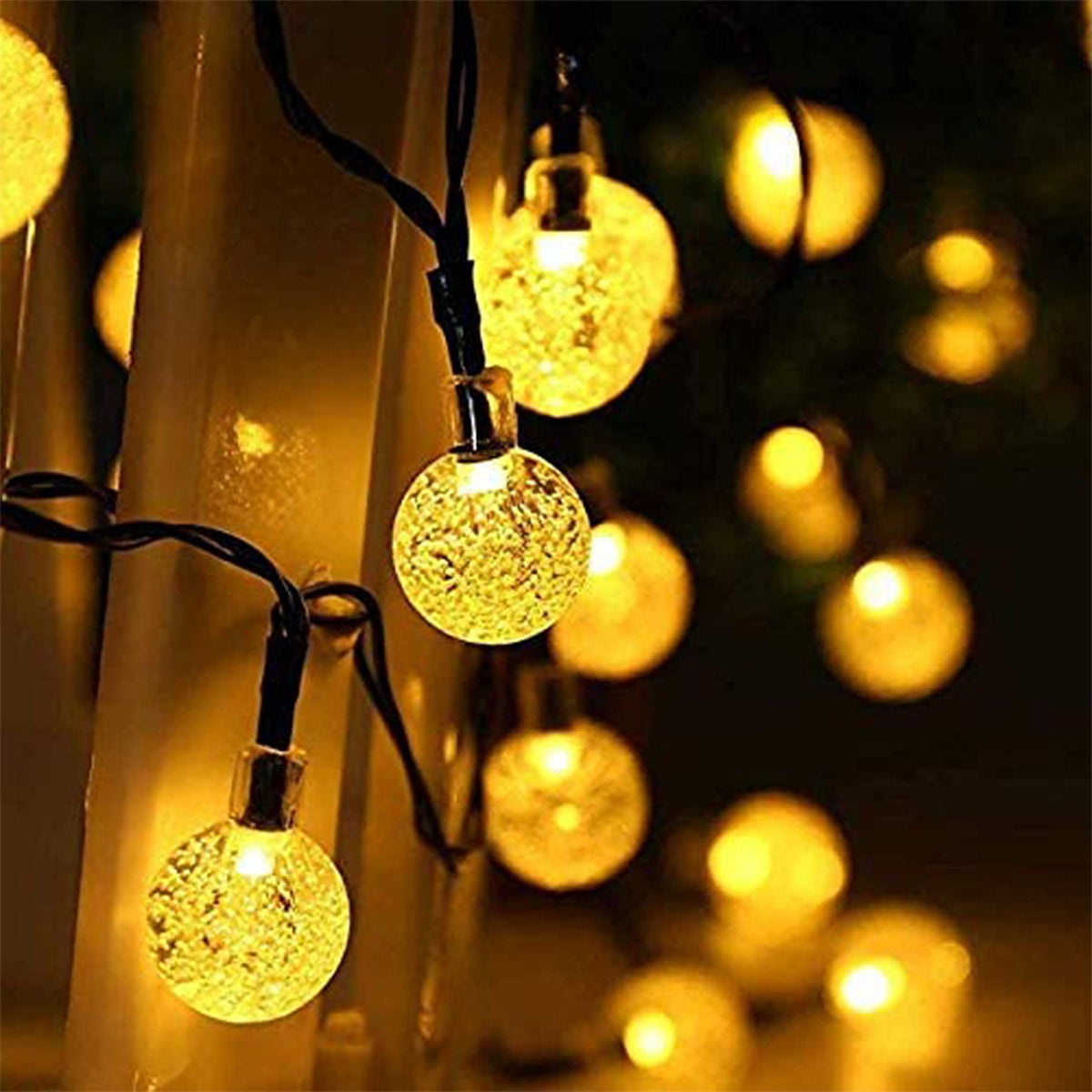 Lezonic Solar String Lights Outdoor, 50LED 7M/23Ft Solar Fairy Lights