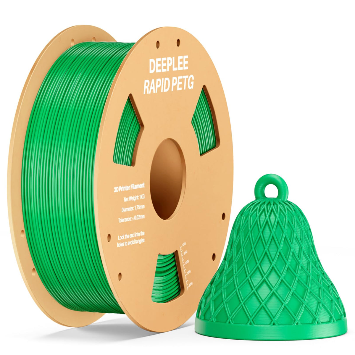 DEEPLEE Rapid PETG Filament 1.75mm Black 1KG