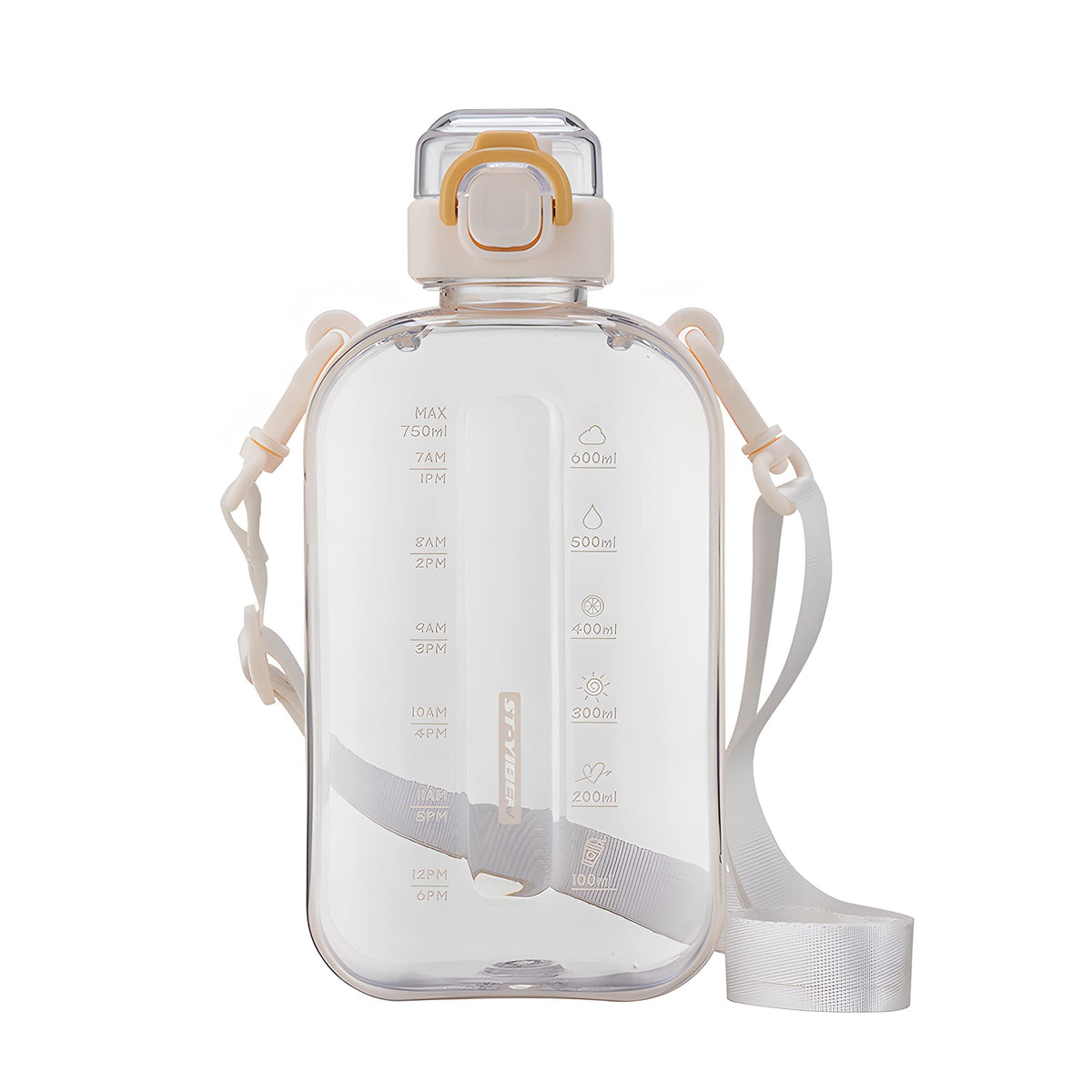 SEASEVEN Flat Water Bottle 750ML for Gym,School Office(Flat Pink)