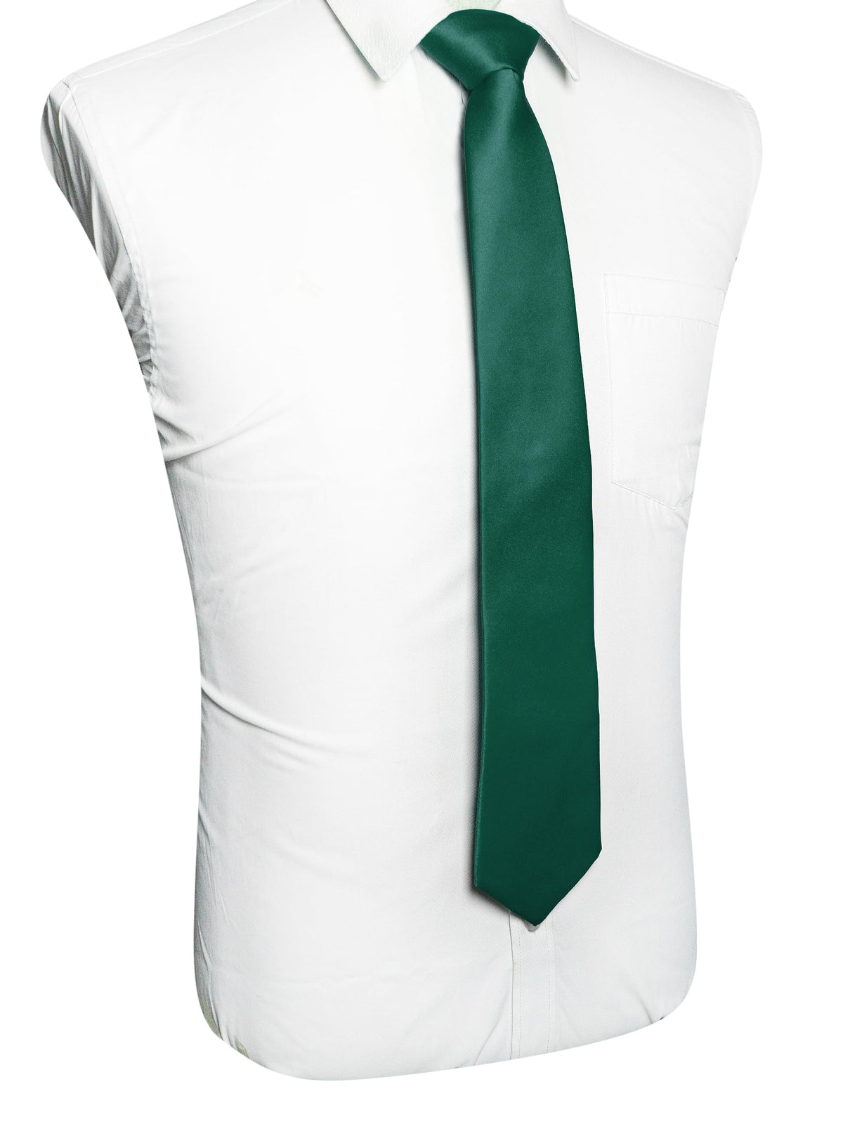 RBOCOTT Solid Color Tie Mens Necktie for Business and Wedding Party