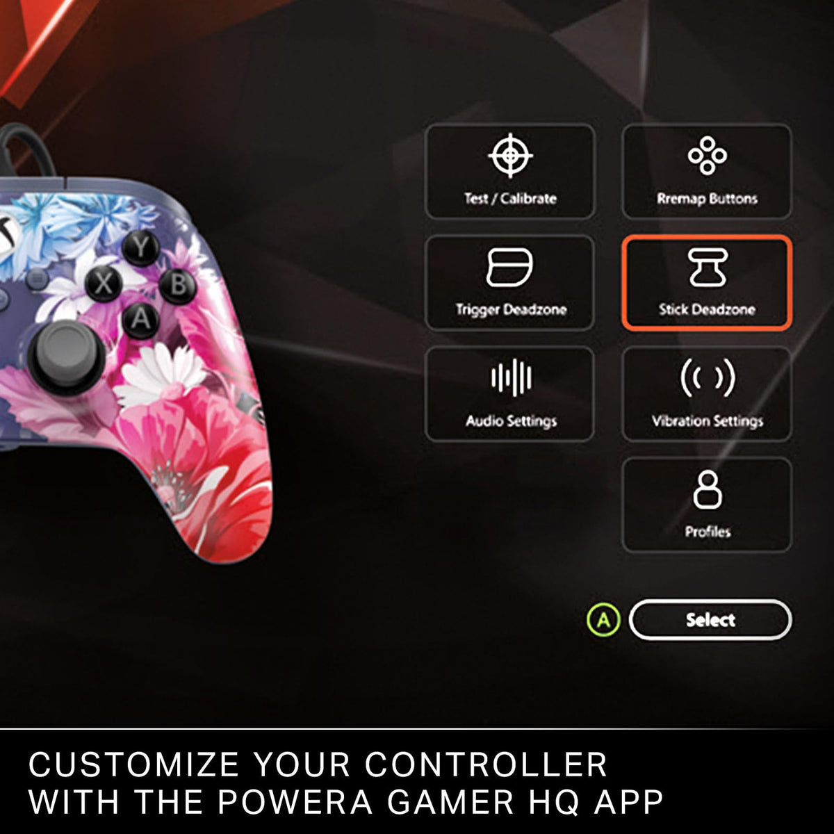 PowerA Advantage Plus Wired Controller for Xbox Series X|S - Moonlit Palms, officially licensed, adjustable height thumbsticks, hall effect, mappable buttons, works with Xbox One and Windows 10/11 PC