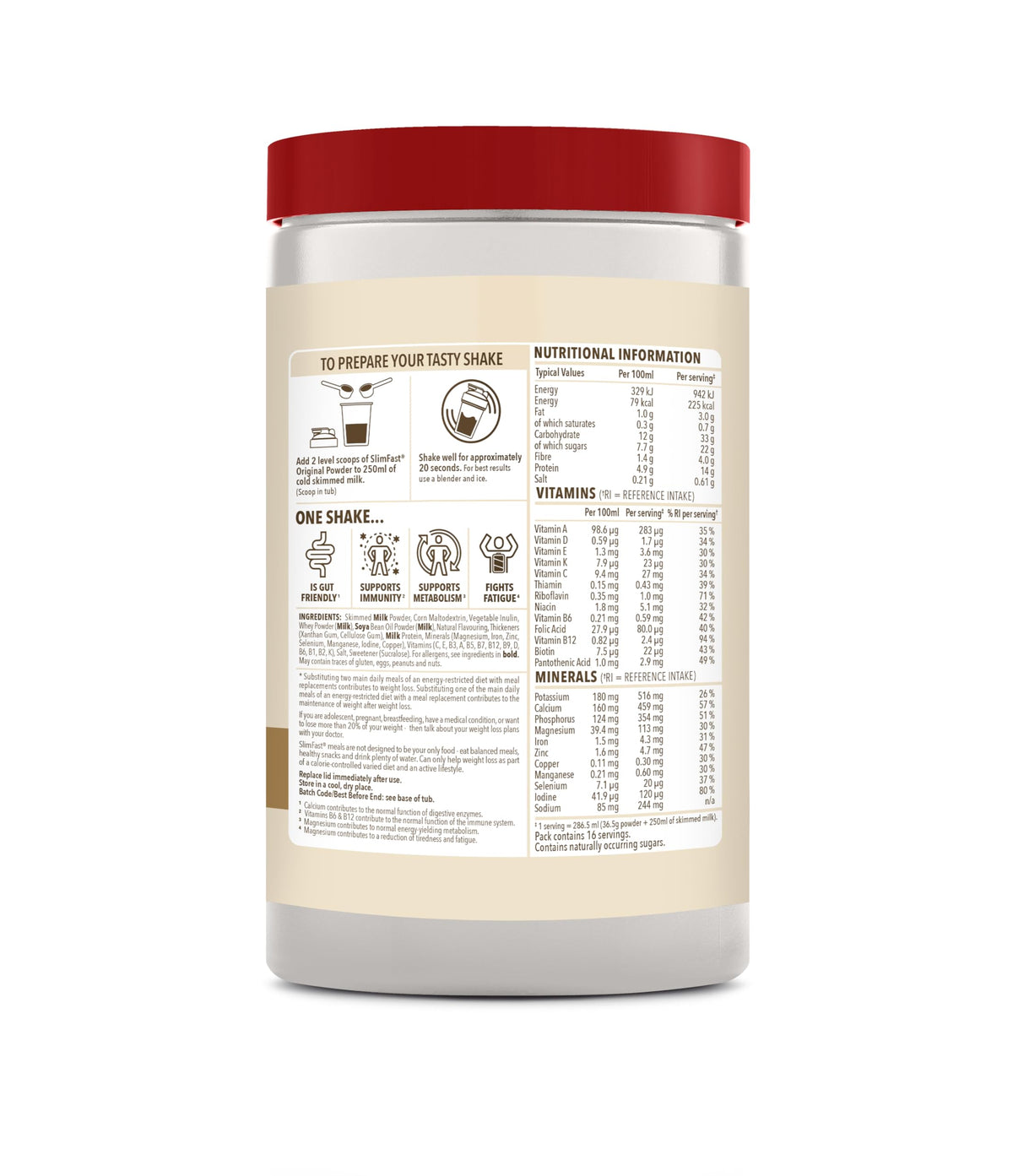 SlimFast • Meal Replacement Powder • Caramelised Biscuit Flavour • 584g