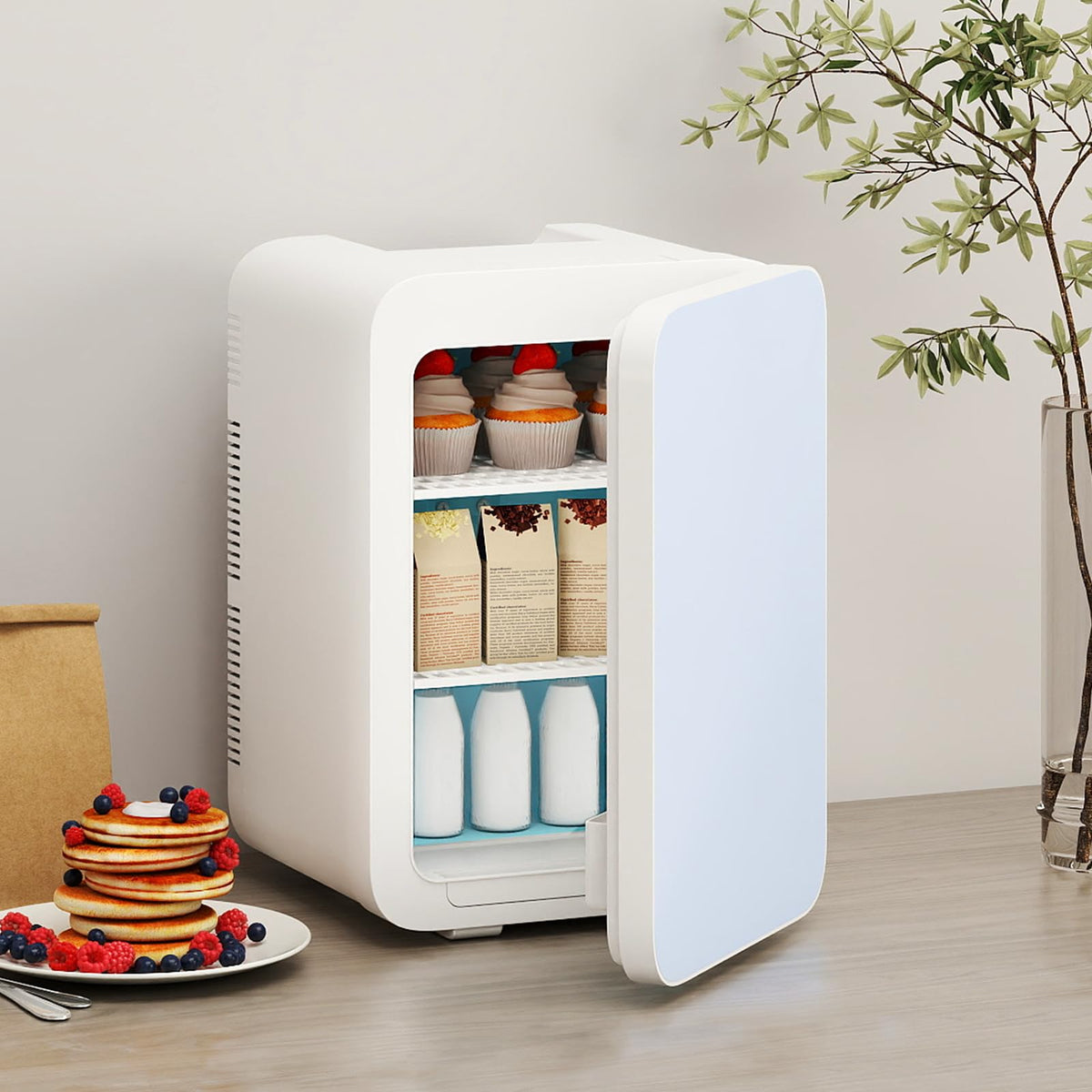 ARTETHYS Mini Fridge for Bedrooms, 20L Small Car Fridges