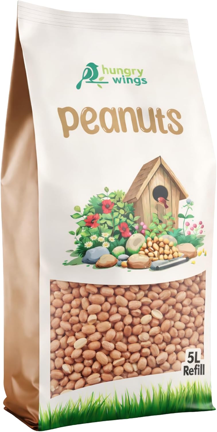 Peanut Kernels Wild Bird Food Seed, 5L Refill Bag