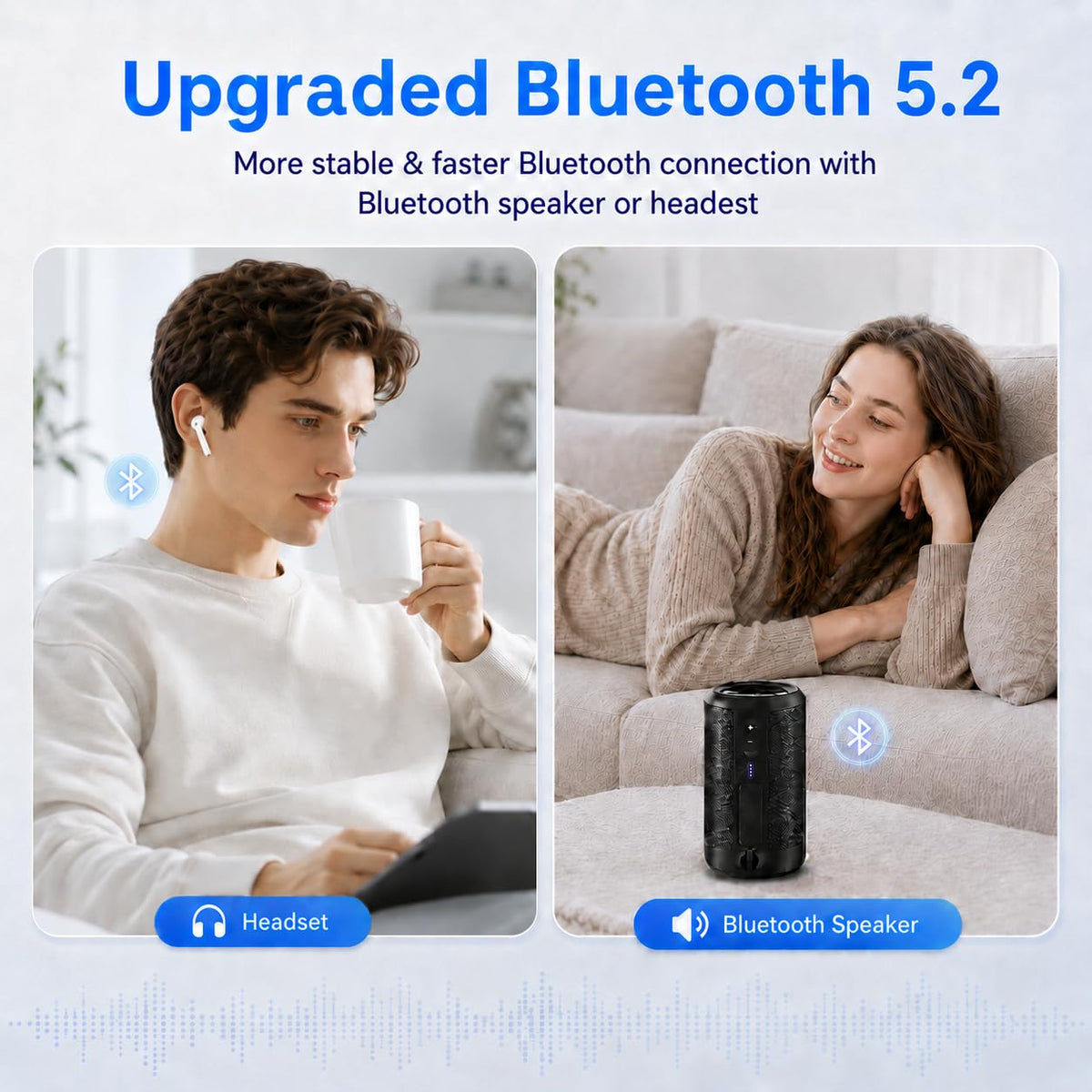 64GB MP3 Player with Bluetooth 5.2, AiMoonsa Music Player with Built-in HD Speaker, FM Radio, Voice Recorder, HiFi Sound, E-Book Function, Earphones Included