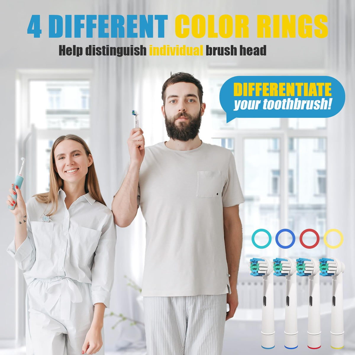 20 Pack Toothbrush Replacement Heads Black Compatible with Oral B Professional Soft Clean Electric Toothbrush Head Heads Refill Pro 500/1000/1500/3000/3757/5000/7000/7500/8000
