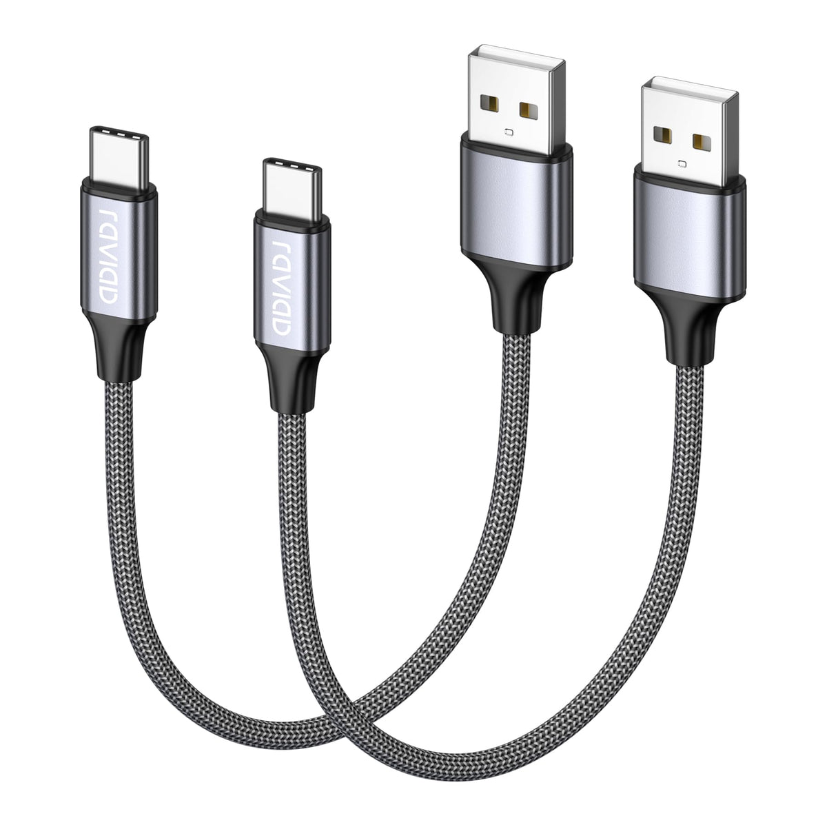 RAVIAD USB C Charger Cable [4Pack 0.5M+1M+2M+3M] USB to USB C Cable 3A Fast