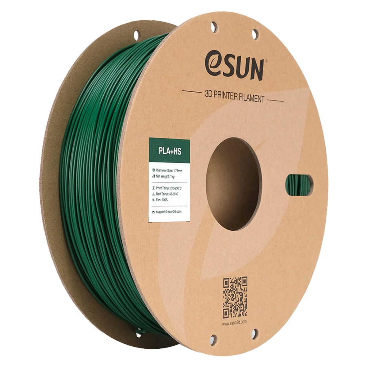 eSUN PLA+ Filament 1KG, PLA+HS High Speed 3D Printer Filament, Cold White