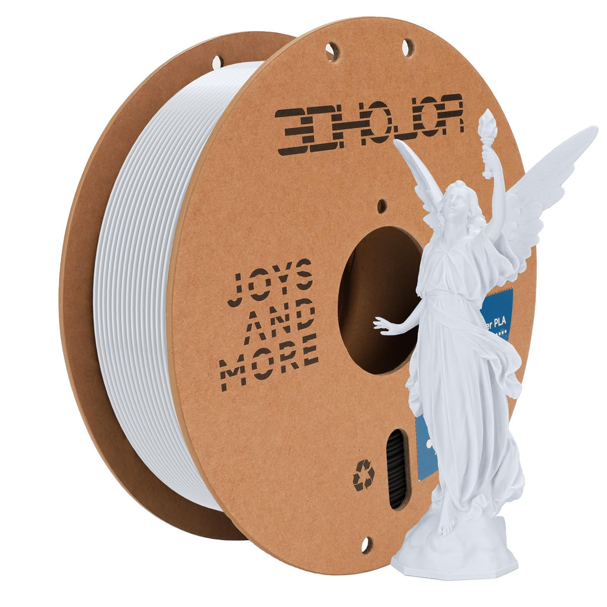 3DHoJor Basic PETG Filament 1.75mm 1kg*2 Bundle for 3D Printers-2Pack Black
