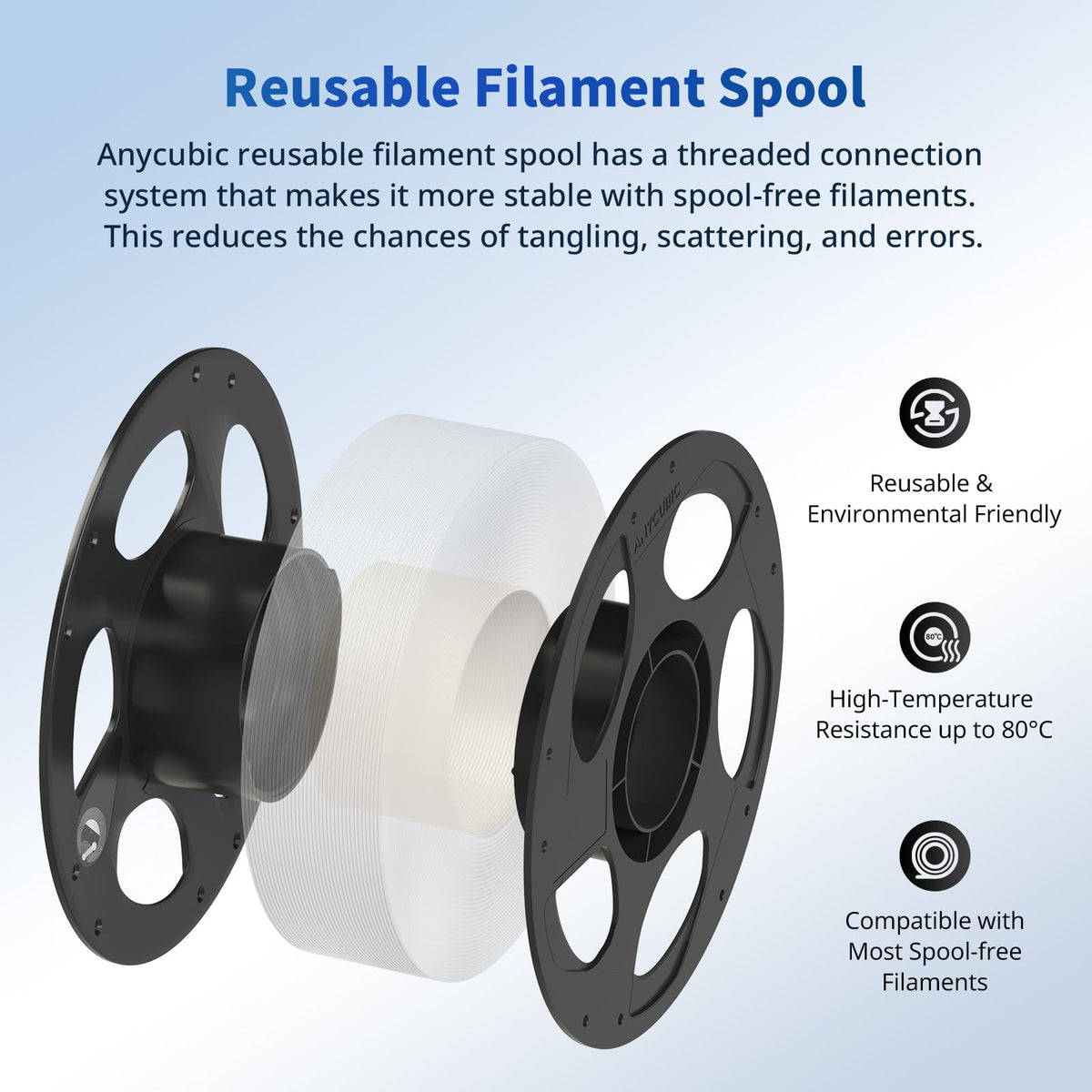ANYCUBIC PLA 3D Printer Filament 1.75mm, 10KG Multicolor Combination