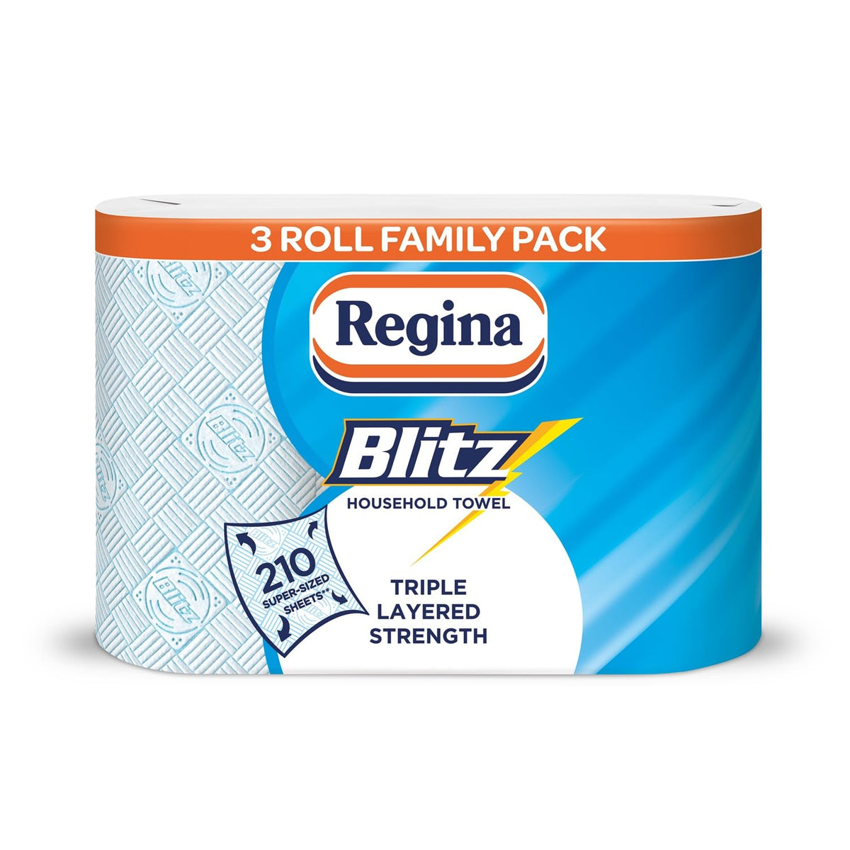 Regina Blitz, 8 Rolls of Household Towel, 3-Ply