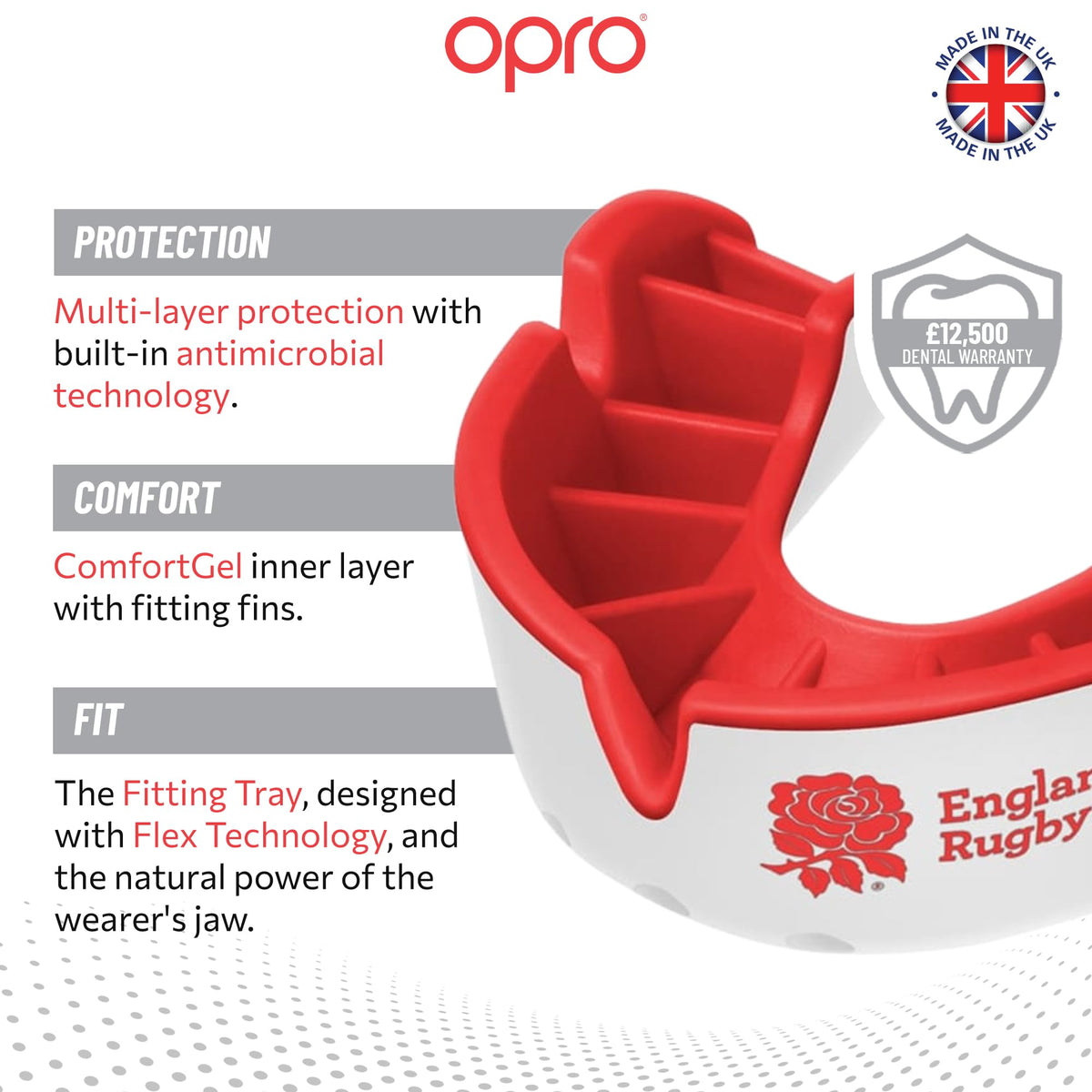 OPRO Silver Level Mouthguard Essential Fit – Gum Shield Adult and Kids – OPRO Mouth Guard Boxing and MMA, Easy Self-Fit Gum Shield Rugby and Hockey – Superior Protection with Dental Warranty