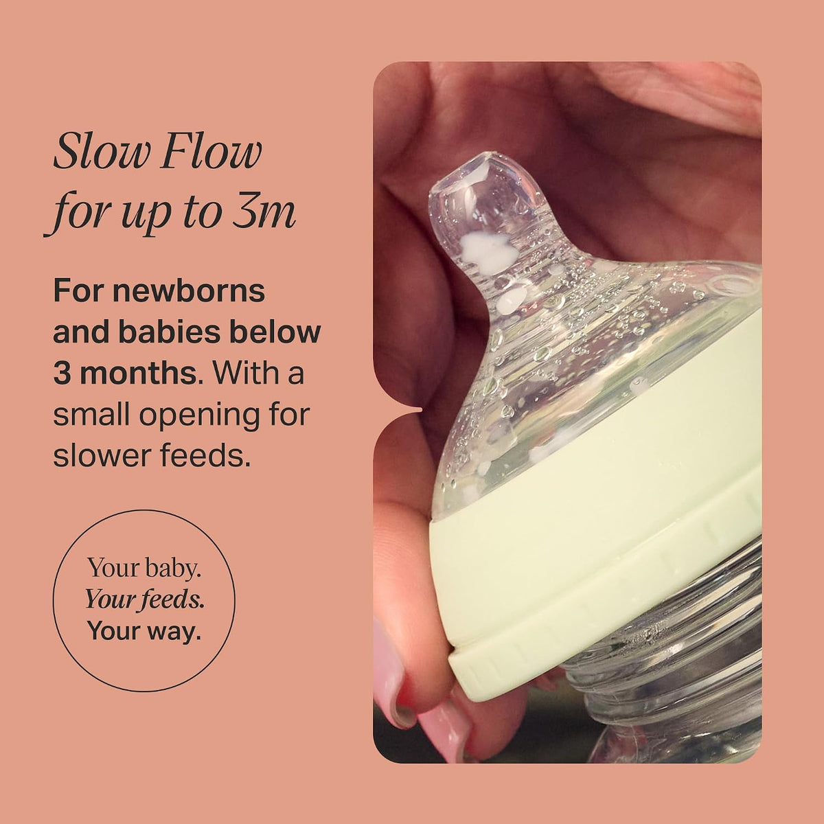 Tommee Tippee Natural Start Baby Bottle Teats Slow Flow