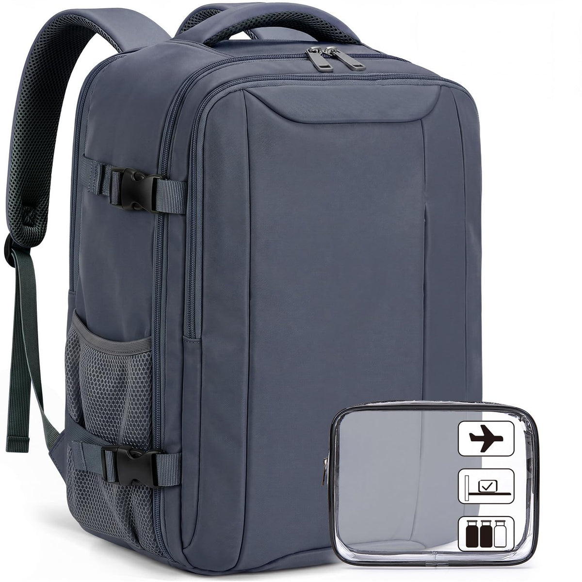 Xkdoai for Ryanair Cabin Bags 40x30x20,Backpack with TSA Approved Clear Bag