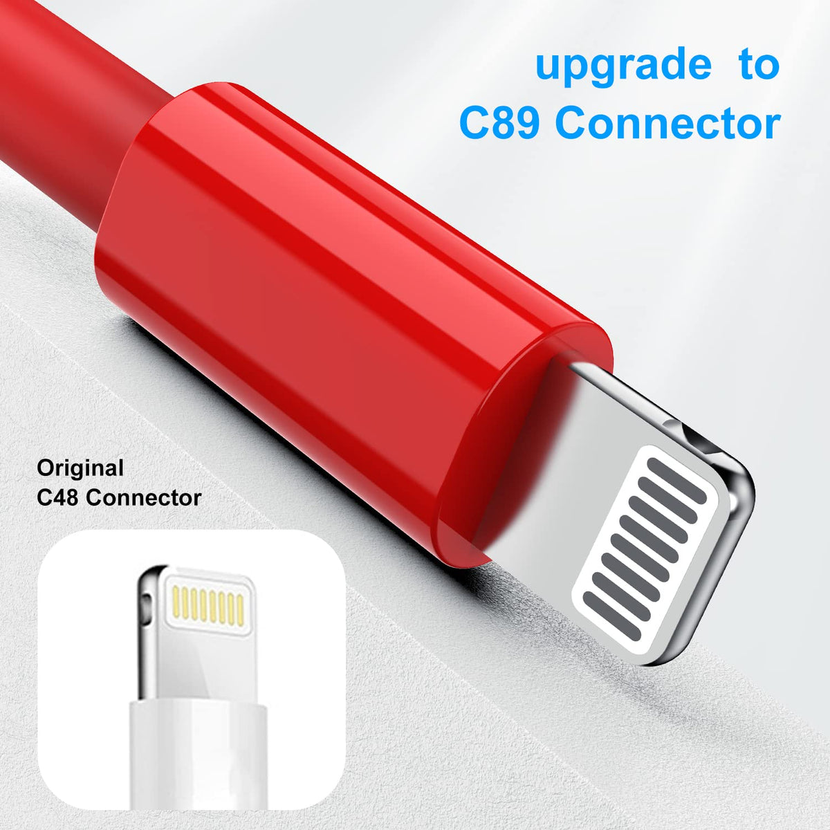2 Pack Apple MFi Certified iPhone Charger Cable 2m, Apple Lightning to USB Cable Cord 2 metres Fast Charging A pple Phone Long Cable for iPhone13/12/12 mini/ 11/11Pro/Max/X/XS/XR/XS Max/8/7/6/iPad