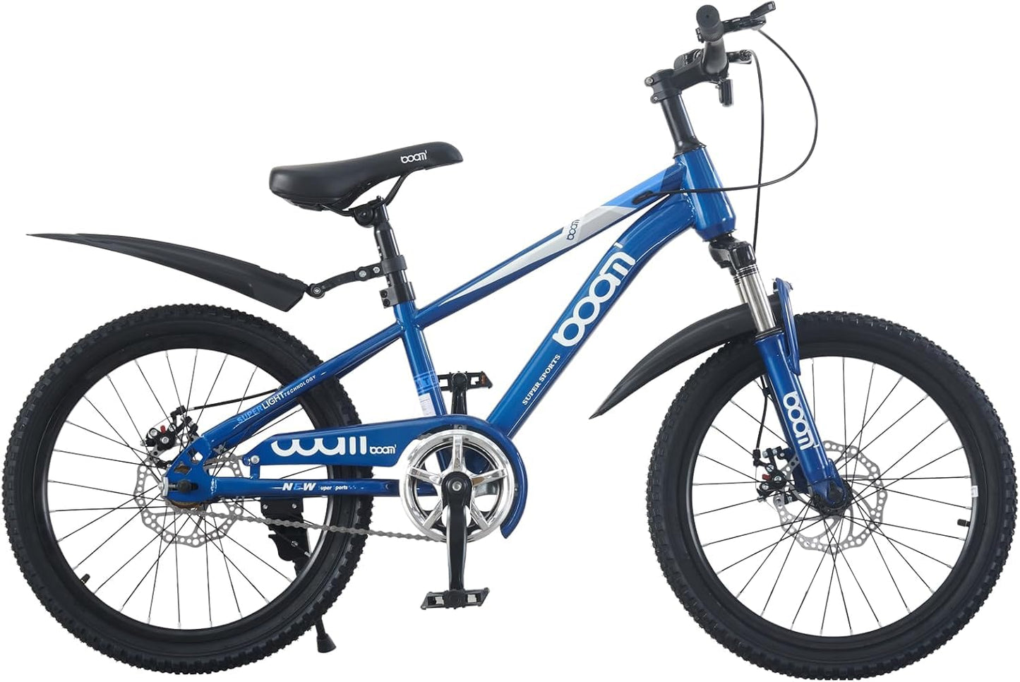 LSBIKE Kids Mountain Bike with Front Suspension & Disc Brakes — 18"/20"/22" | Ages 5-13