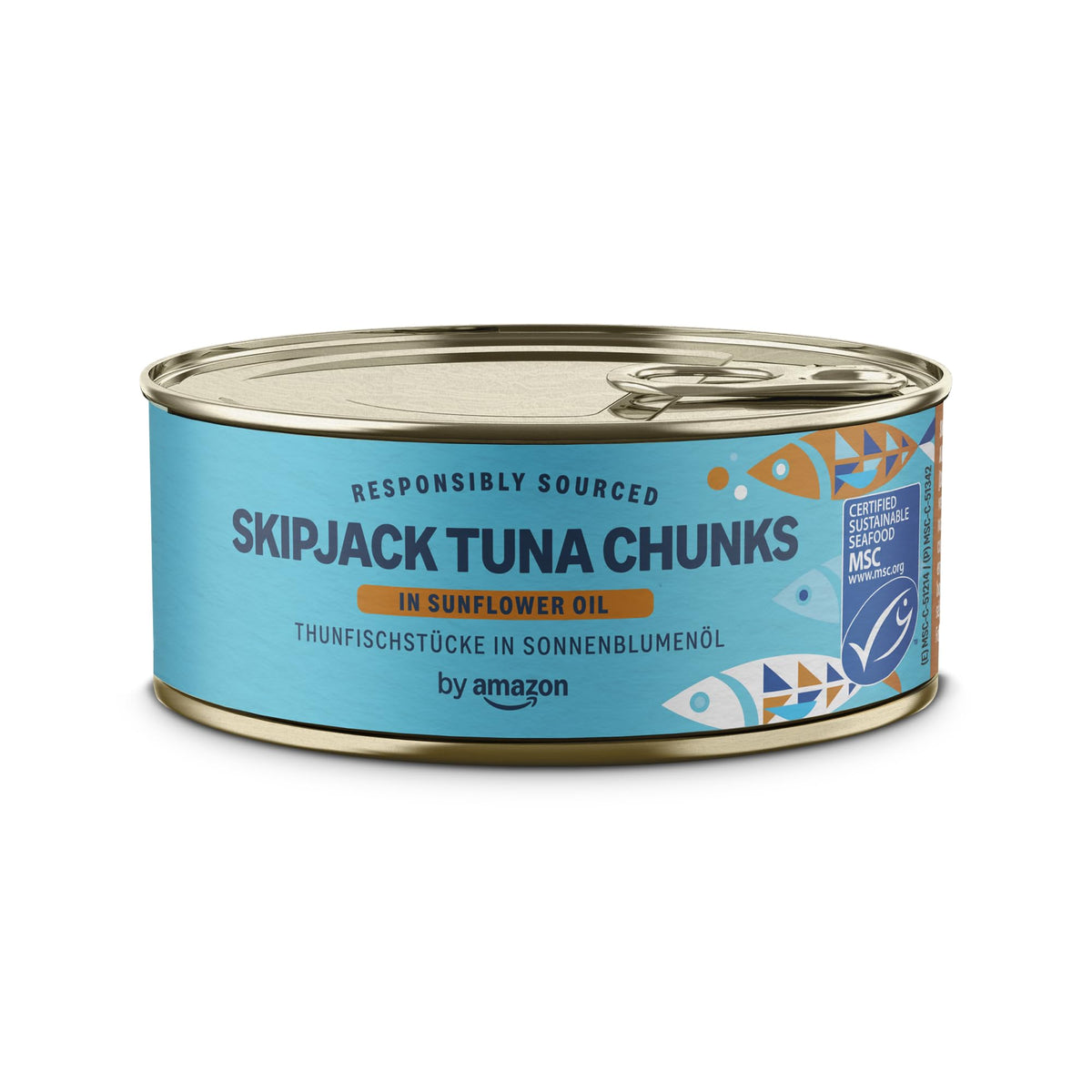 by Amazon MSC Skipjack Tuna Chunks in Spring Water, 4x145g