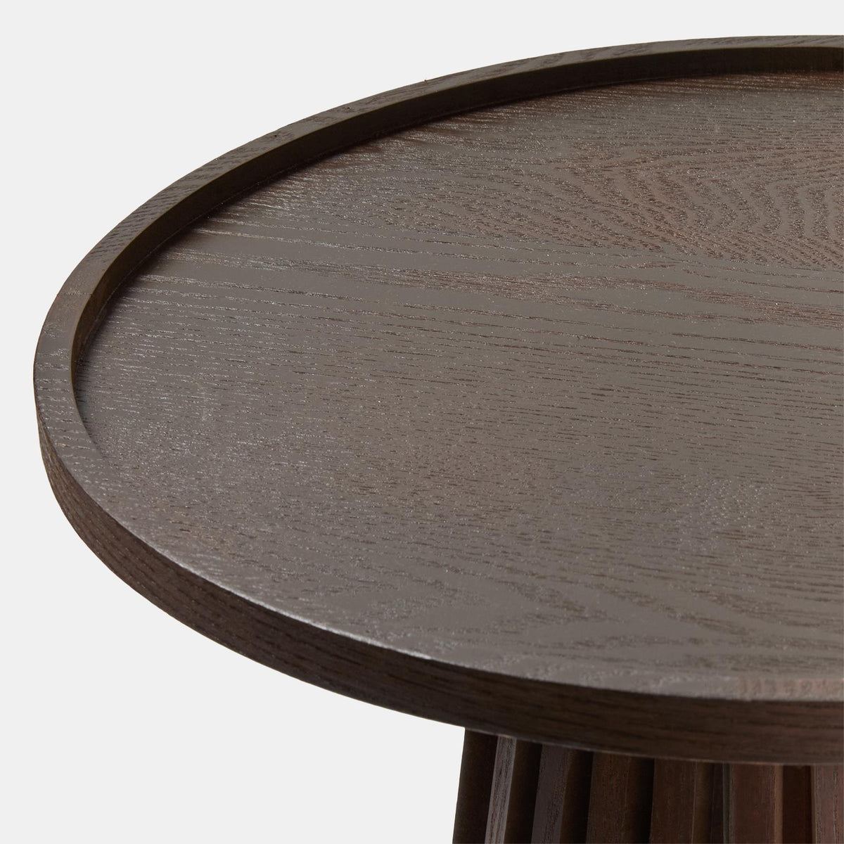 OHS Ivy Side Table Slatted Engineered Wood Living Room Bedroom Bedside