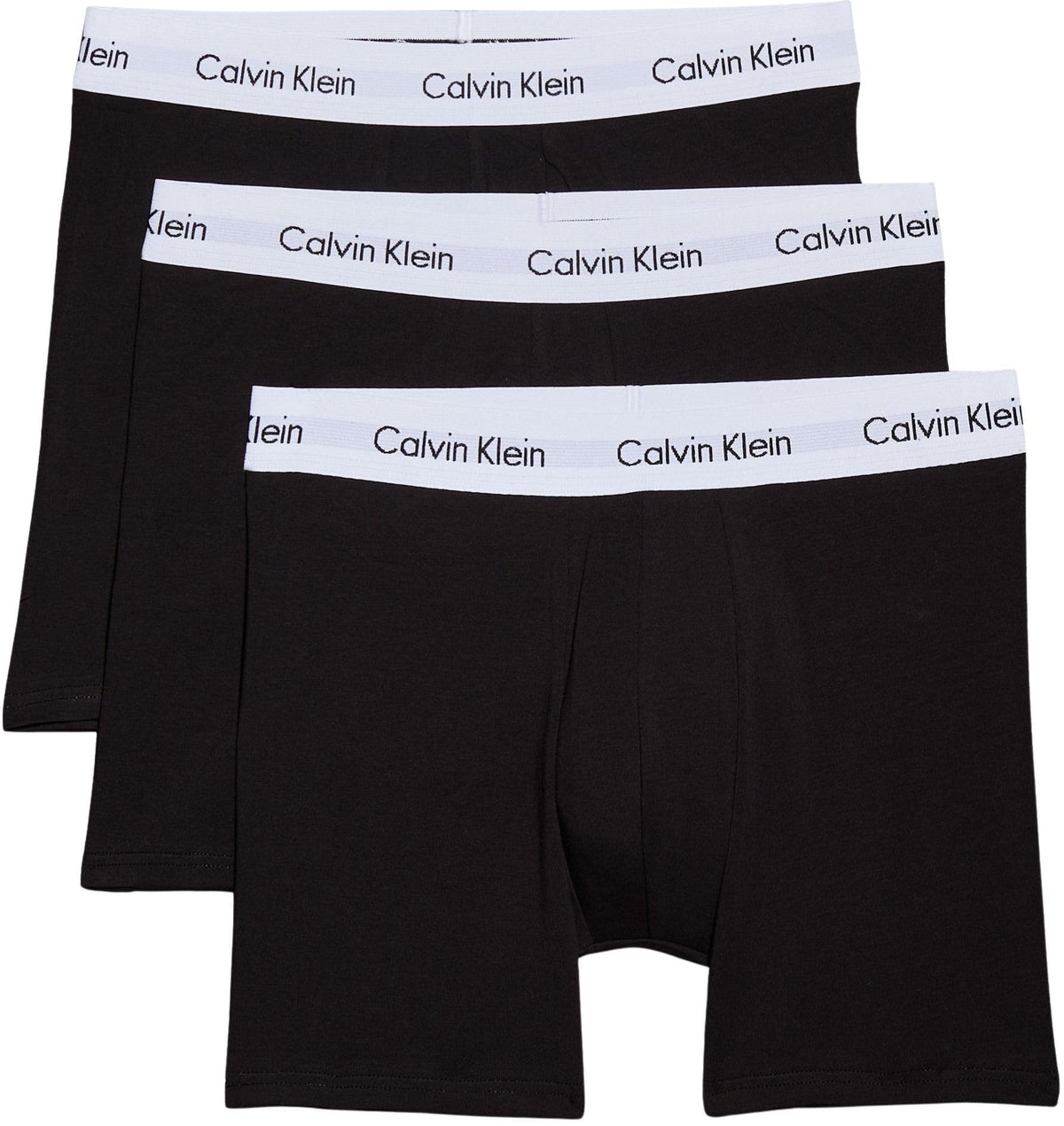 Calvin Klein Men’s 3 Pack Boxer Briefs with Logo Waistband