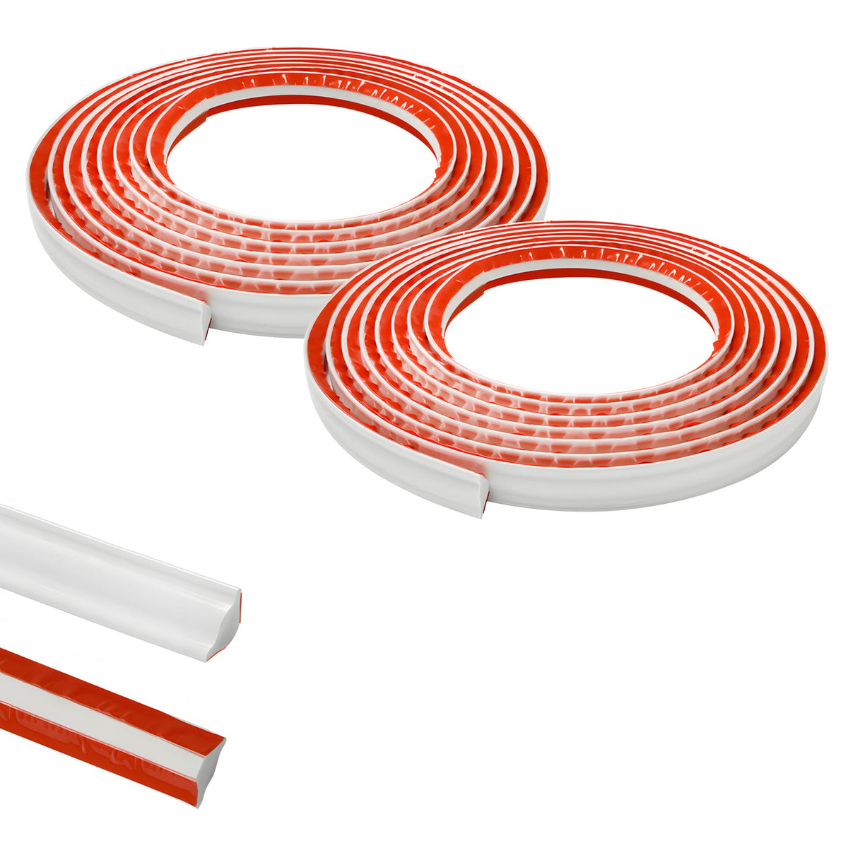 Zayejod PVC Quadrant Trim Flexible Laminate Beading Self Adhesive White