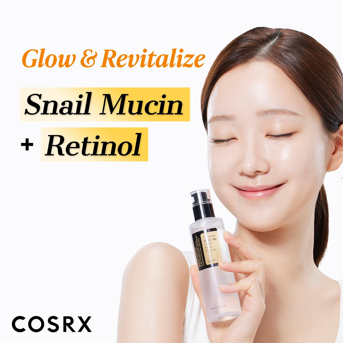 COSRX Advanced Snail 96 Mucin Power Essence 100ml | Snail Secretion Filtrate 96% | Skin Repair Serum | CPNP Registered, Korean Skin Care, Cruelty Free, Paraben Free, Alcohol Free