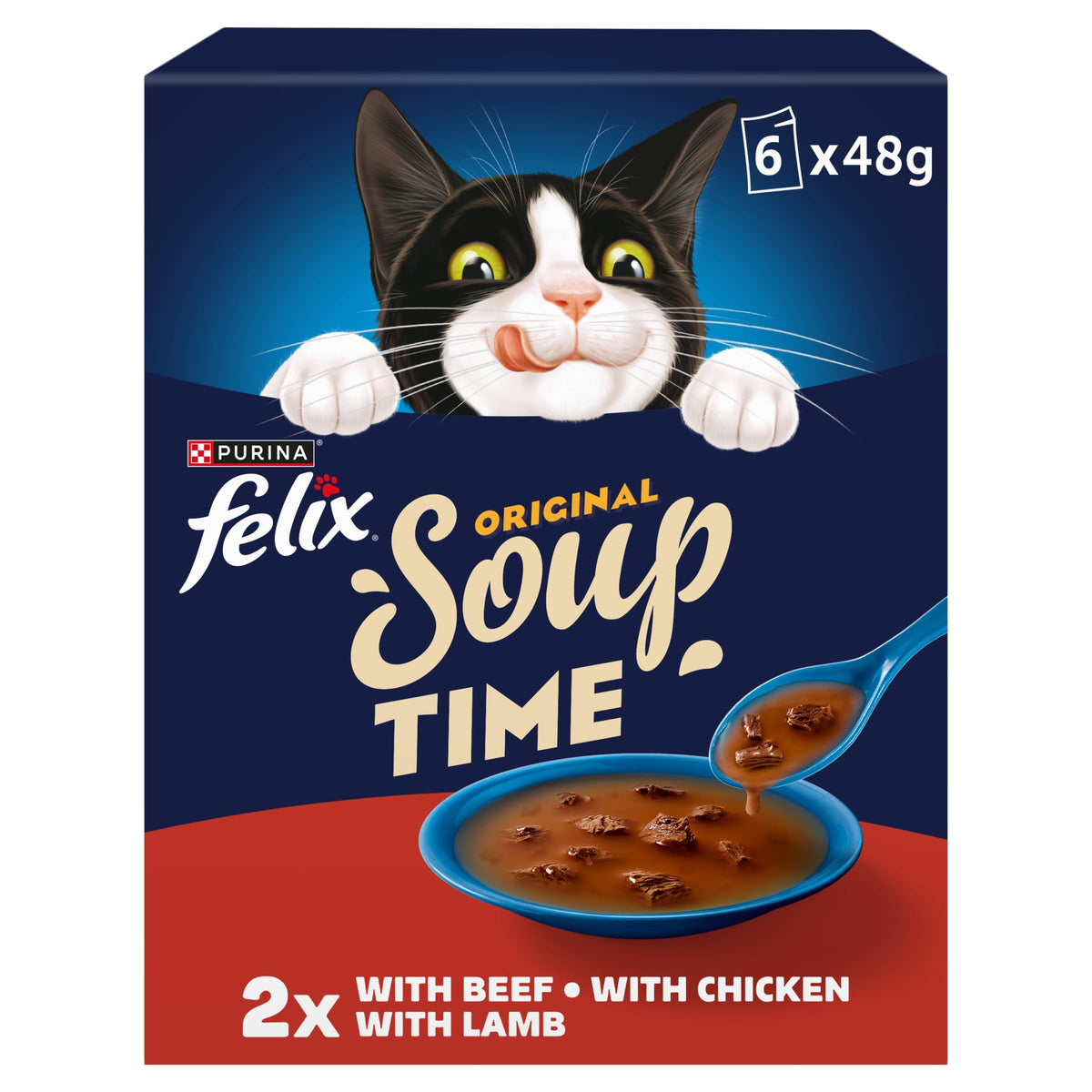 FELIX Tasty Shreds Adult Wet Cat Food Mixed Selection in Gravy Chicken, Beef, Tuna, Salmon 40 x 80g Pouches